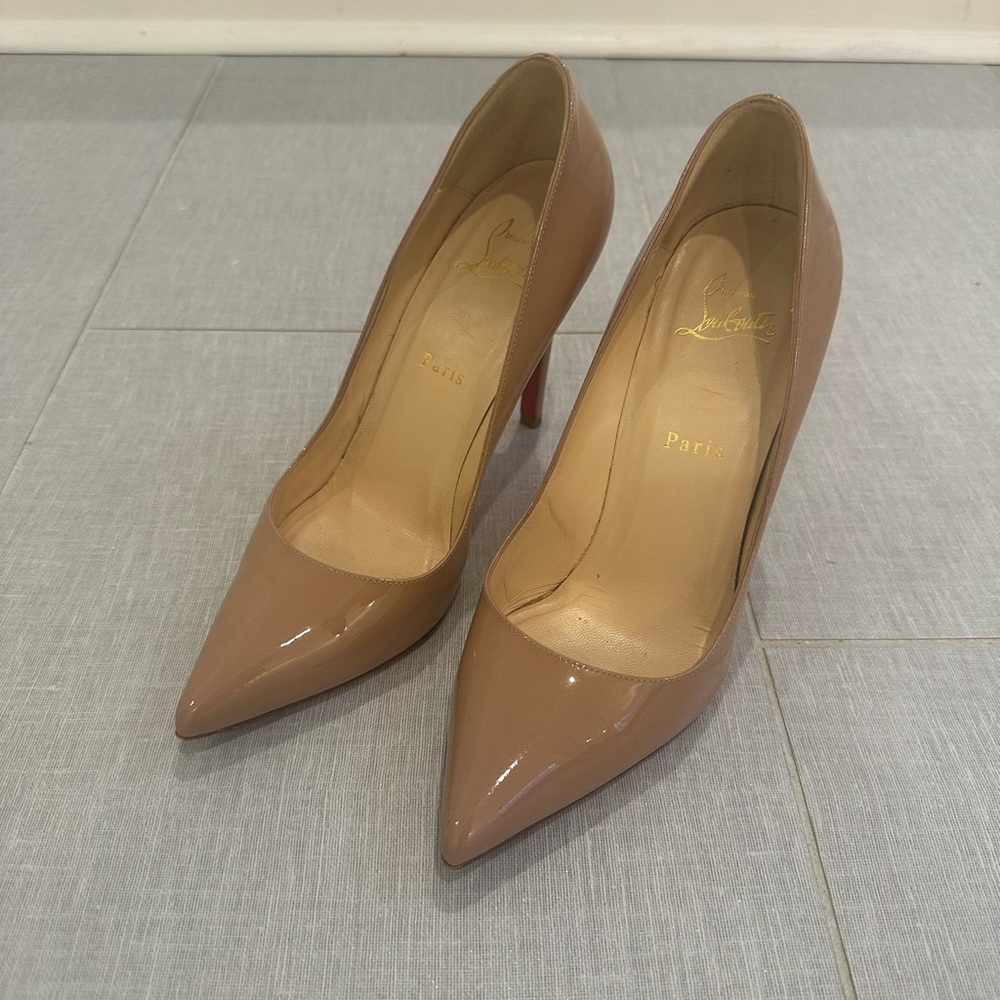 Christian Louboutin Nude Patent Heels